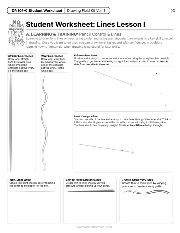 Preview of the free Torch and Trowel student worksheet