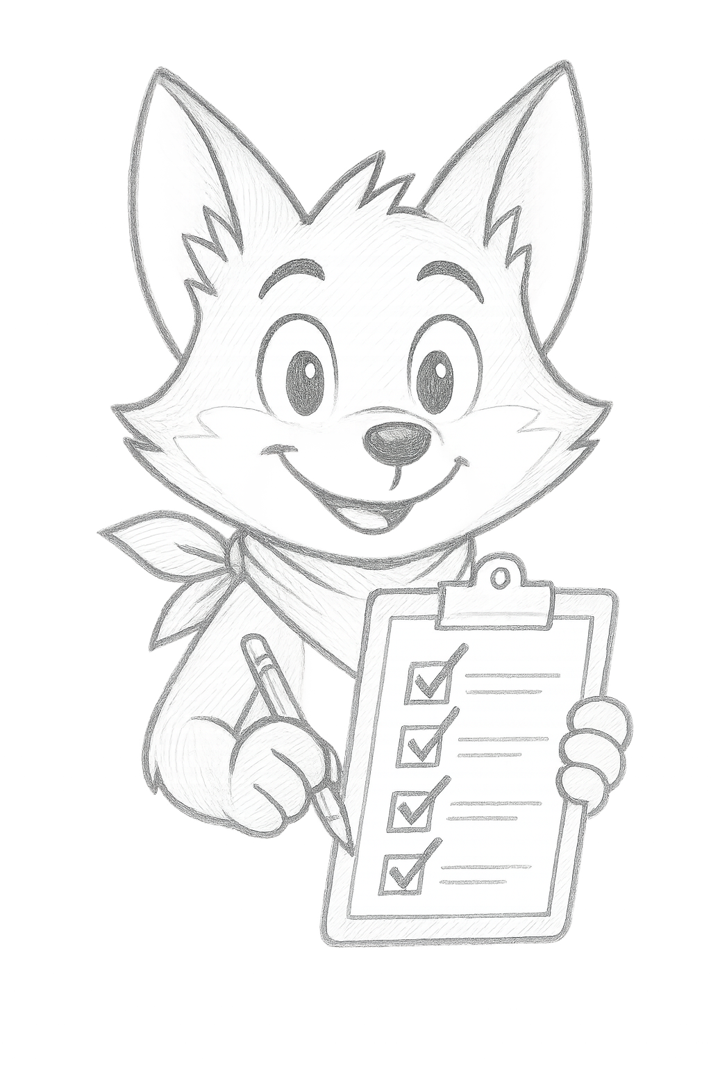 Checklist drawing prompt from Torch and Trowel