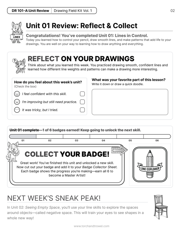 Preview of the second free lesson overview page